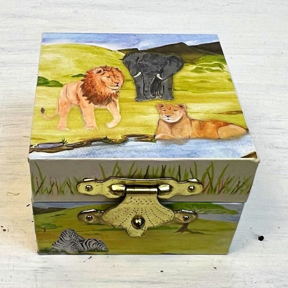 Enchantmints Savanna Safari Animal Tooth Fairy Trinket Box Mirror Pillow TFB803